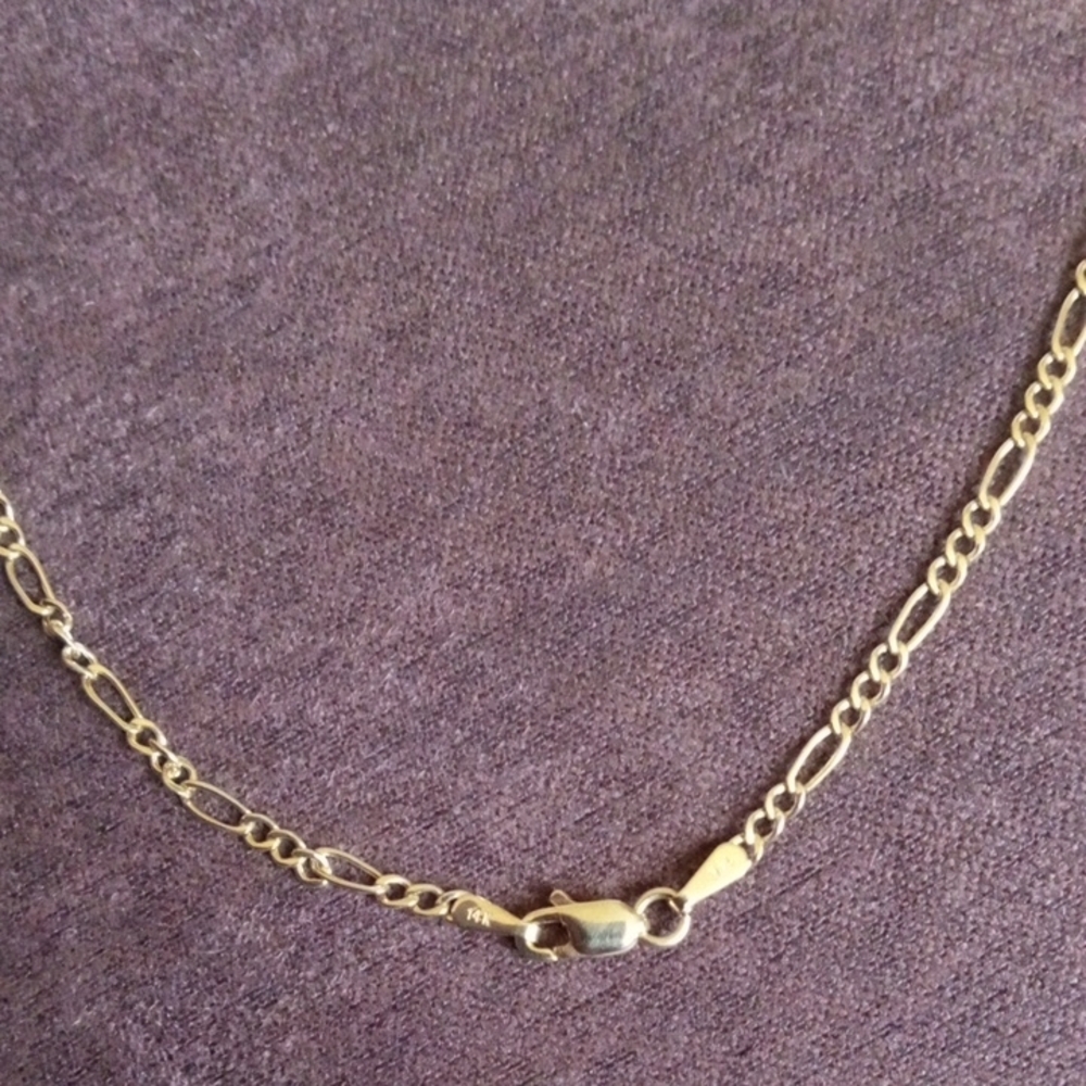 14K Gold Figaro Bracelet Anklet